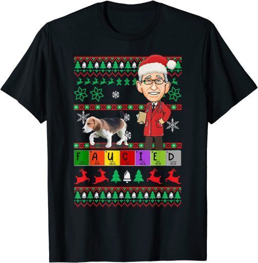 Fauci Lied Faucied Christmas Fauci Mandates Ugly Christmas Classic Shirt