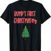 First Christmas Bump Baby Pregnancy Announcement Gift Shirt