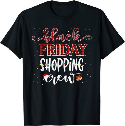 Friday Shopping Crew Christmas Black Shopping Family Group T-Shirt