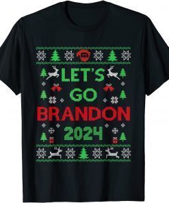 Funny Let's Go Brandon 2024 Christmas Sweater T-Shirt
