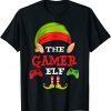 Gamer Elf Matching Family Group Christmas Pajama T-Shirt