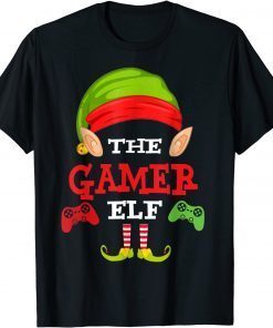 Gamer Elf Matching Family Group Christmas Pajama T-Shirt