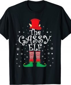 Gassy Elf Family Matching Christmas Pajama Elf Costume Gift Shirt