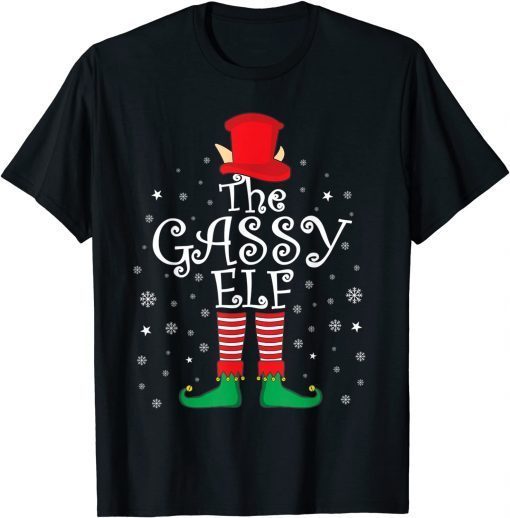 Gassy Elf Family Matching Christmas Pajama Elf Costume Gift Shirt