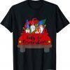 Gnome Christmas Truck Let's Go Brandon Gift T-Shirt