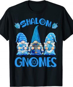 Gnome Hanukkah Jewish Shalom Gnomes Chanukah Lights Limited Shirt