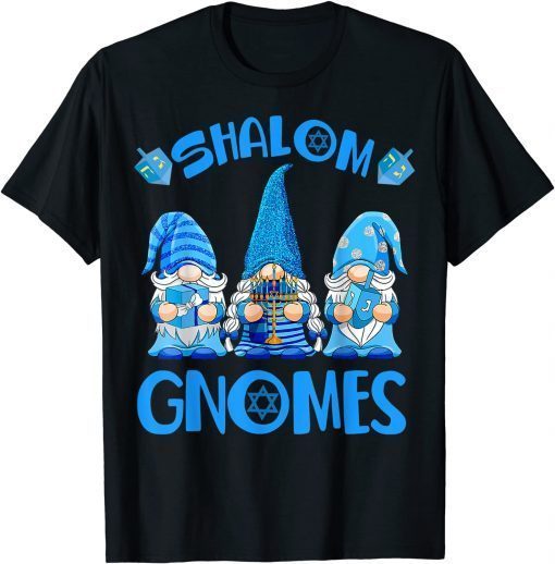 Gnome Hanukkah Jewish Shalom Gnomes Chanukah Lights Limited Shirt