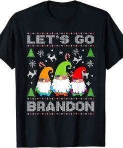 Gnome Let's Go Brandon Flag Sunglasses Limited Shirt