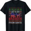 Go Brandon Let's Go 2024 Meme Biden Ugly Christmas Sweater Gift T-Shirt