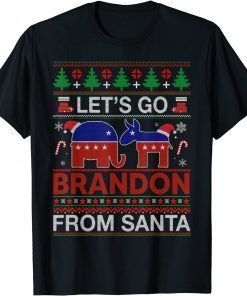 Go Brandon Let's Go 2024 Meme Biden Ugly Christmas Classic Shirt
