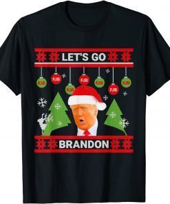 Go Brandon Let's Go Christmas Trump Santa Christmas 2021 Shirt