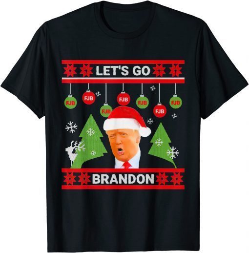 Go Brandon Let's Go Christmas Trump Santa Christmas 2021 Shirt