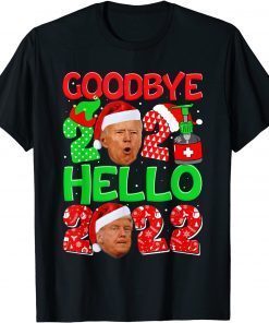 Goodbye 2021 Anti Biden Hello 2022 Trump New Year Christmas Classic T-ShirtGoodbye 2021 Anti Biden Hello 2022 Trump New Year Christmas Classic T-Shirt