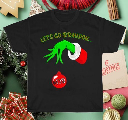 Grinch Christmas Let's Go Brandon Gift Shirt