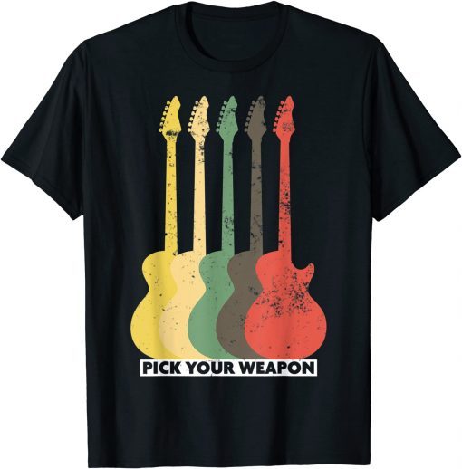 Guitar Pick Your Weapon For Music Guitarists Classic Shirt