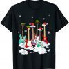 Guitar Santa Hat Christmas Tree Music Loves Xmas T-Shirt