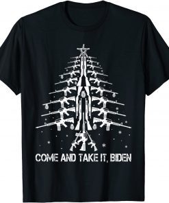 Guns Christmas Tree Come And Take It Biden Xmas Ugly Sweater Limited Shirt