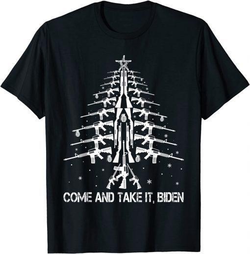 Guns Christmas Tree Come And Take It Biden Xmas Ugly Sweater Limited Shirt