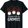 Hanging With My Gnomies Buffalo Plaid Christmas Pajama Gift Shirt