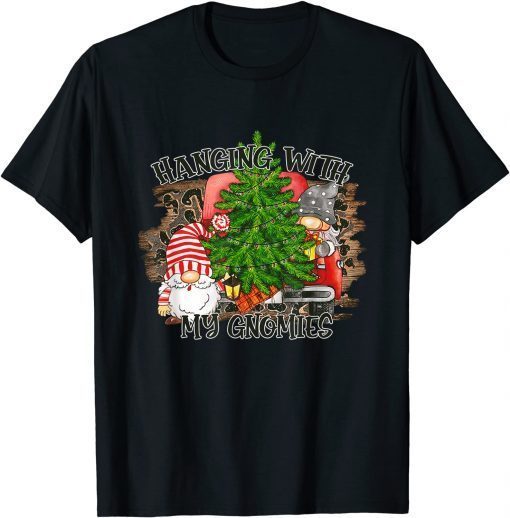 Hanging With My Gnomies Santa Gnome Christmas Pajama Classic Shirt