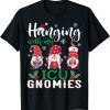 Hanging With My ICU Gnomies Nurse Christmas Santa Hat Gift Shirt