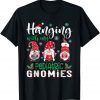 Hanging With My Pediatric Gnomies Nurse Christmas Santa Hat Classic Shirt