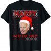 Happy 4th Of July Santa Hat Joe Biden Ugly Christmas Limited Shirt