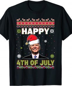 Happy 4th of July Biden Ugly Christmas Sweater Classic Shirt