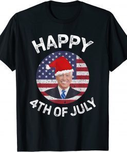 Happy 4th of July Christmas Joe Biden President Unisex Shirt