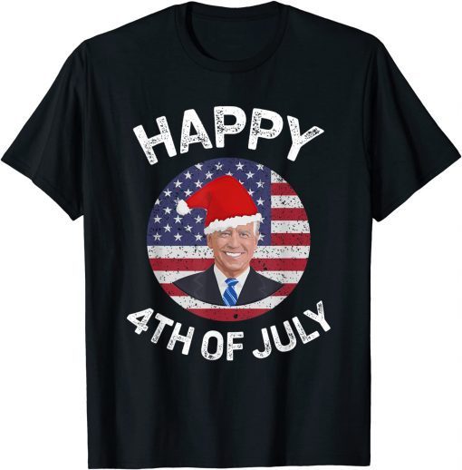 Happy 4th of July Christmas Joe Biden President Unisex Shirt