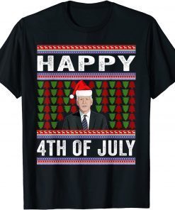 Happy 4th of July Ugly Christmas Santa - Joe Biden Limited Shirt