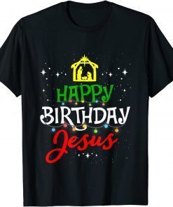 Happy Birthday Jesus Christmas Pajama Holiday Xmas Classic Shirt