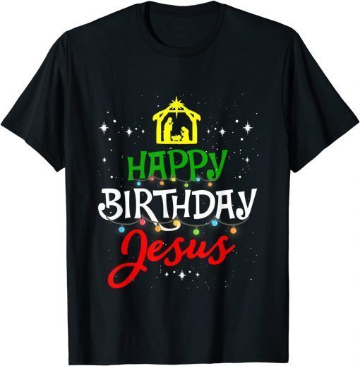 Happy Birthday Jesus Christmas Pajama Holiday Xmas Classic Shirt