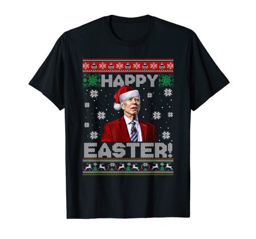 Happy Easter Santa Joe Biden Ugly Christmas Gift Shirt