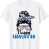Happy Hanukkah Jewish Messy Christmas Pajama Unisex Shirt