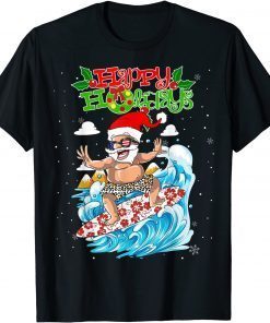 Happy Holiday - Santa Clause Beach Christmas Gift Shirt