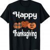 Happy Thanksgiving 2021 Plaid Design Pumpkin Family Matching Unisex Shirt