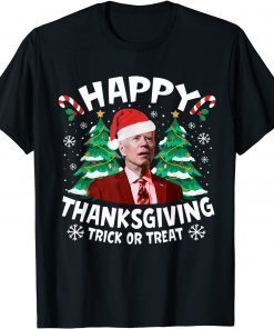 Happy Thanksgiving Joe Biden Santa Christmas Unisex Shirt