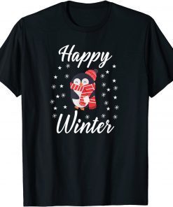 Happy Winter Cute Penguin Snow Classic ShirtHappy Winter Cute Penguin Snow Classic Shirt