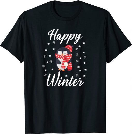 Happy Winter Cute Penguin Snow Classic ShirtHappy Winter Cute Penguin Snow Classic Shirt