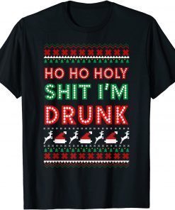 Ho Ho Ho Holy Shit Santa Drunk Classic Shirt