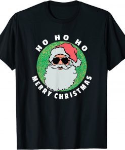 Ho Ho Ho Merry Christmas Santa Sunglasses 2021 T-Shirt