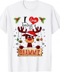 I Love Being A Grammie Reindeer Christmas Classic Shirt