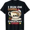 I Run On Coffee and Christmas Cheer Xmas Sloth Lover Unisex Shirt