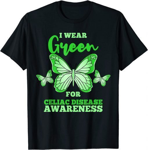 I Wear Green For Celiac Disease Awareness Gluten Free 2021 ShirtI Wear Green For Celiac Disease Awareness Gluten Free 2021 Shirt