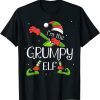 I'm The Grumpy Elf Dabbing Santa Claus Xmas For Family Unisex Shirt