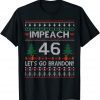 Impeach 46 Let’s Go Brandon Anti Biden Ugly Christmas Limited T-Shirt