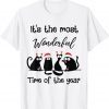 It's The Most Wonderful Time Of The Year Santa Cat Chirstmas Classic Shirt