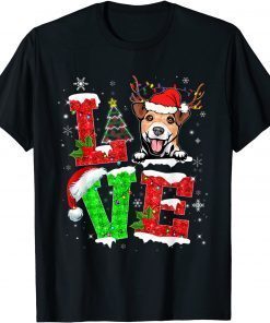 Jack Russell Terrier Dog Tree Christmas Lights Xmas Pajama T-Shirt