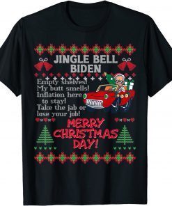 Jingle Bells Biden Smells Santa Trump Ugly Christmas Sweater Gift Shirt